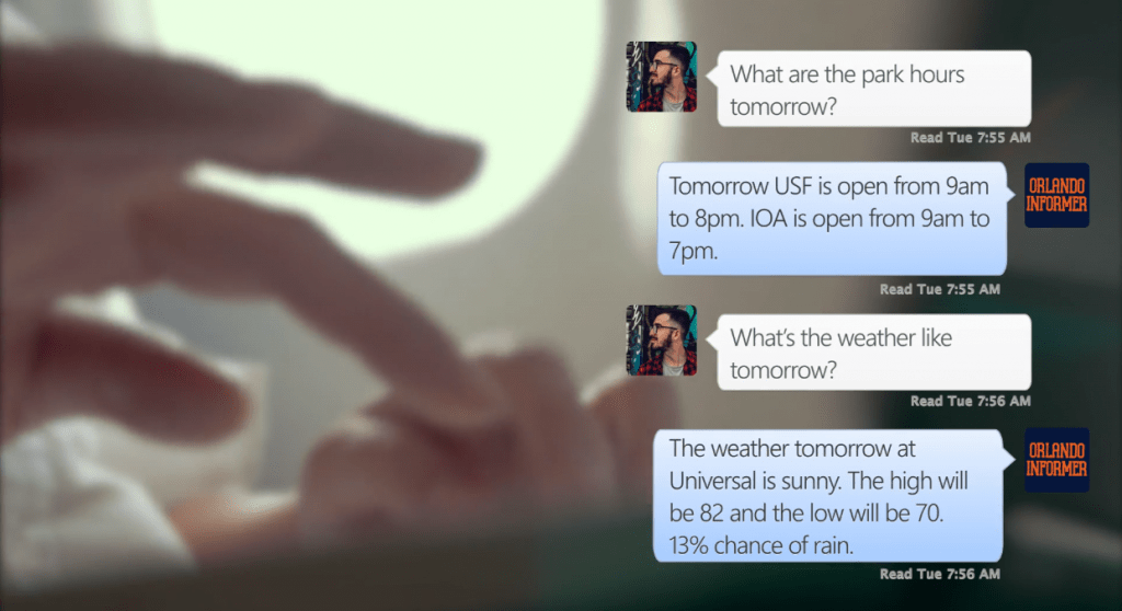 Orlando Informer Facebook Messenger Bot