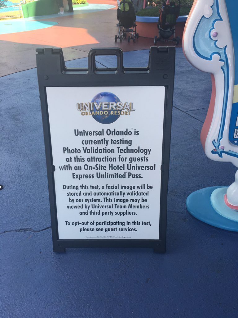 Universal Orlando testing photo validation technology
