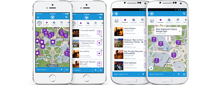 Walt Disney World My Disney Experience app