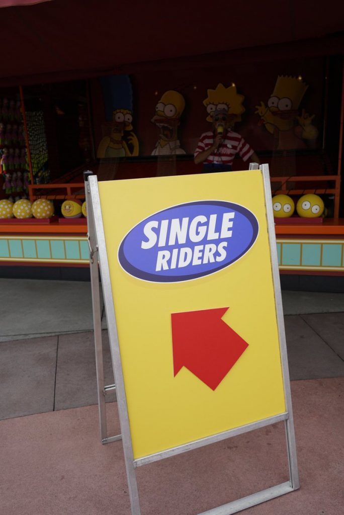 Single Riders Line