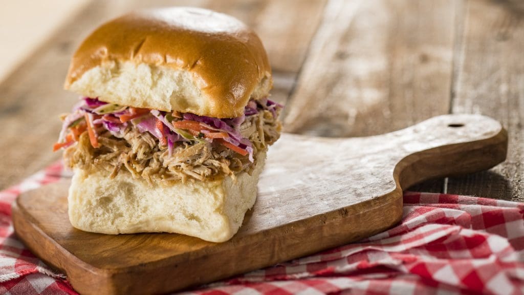 Pulled Pig Slider with Coleslaw