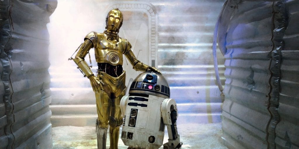 C-3PO and R2-D2 in Disney's Star Wars