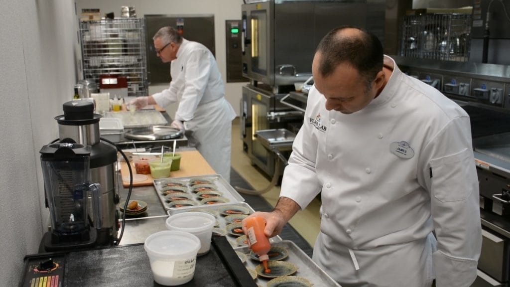 Flavor Lab's industrial kitchen at Walt Disney World Resort