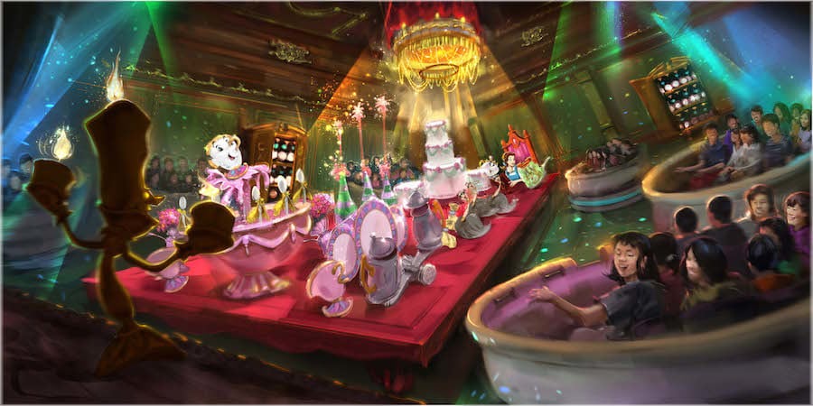 The unnamed Beauty and the Beast attraction coming to Tokyo Disneyland