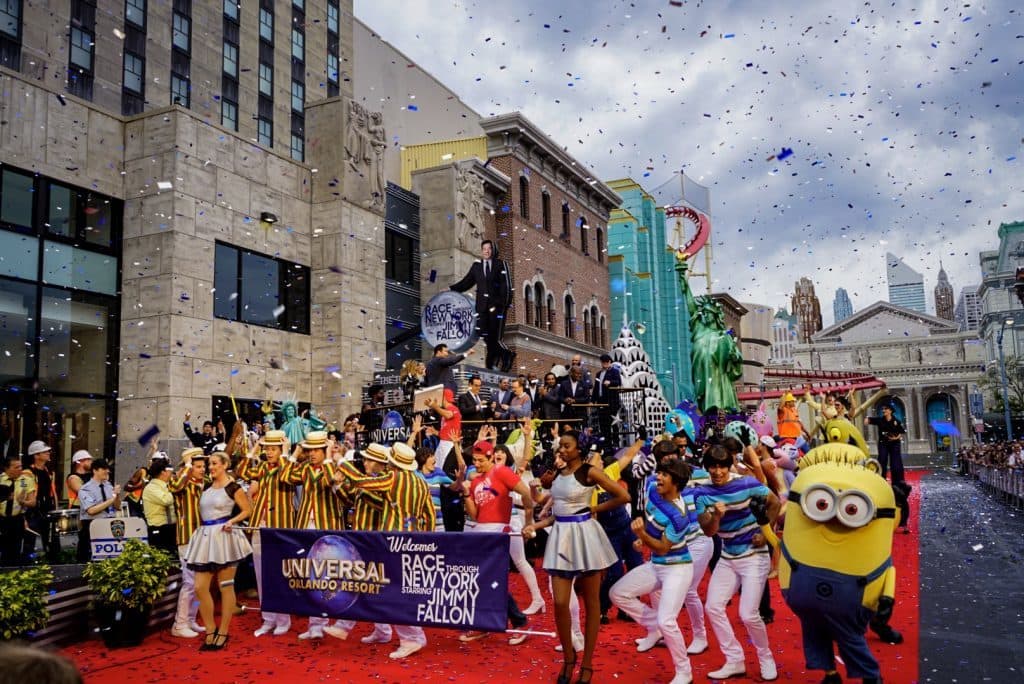 Race through New York Starring Jimmy Fallon grand opening at Universal Studios Florida