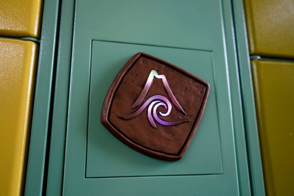 Front of a locker at Universal's Volcano Bay