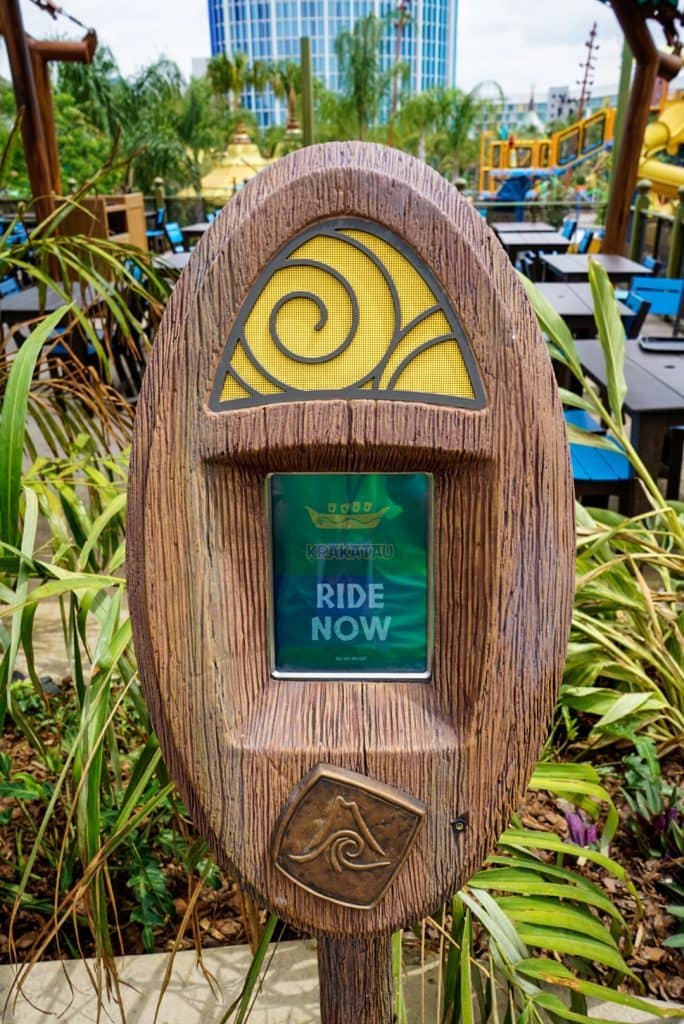 Krakatau Aqua Coaster's TapTu Ride point at Universal's Volcano Bay