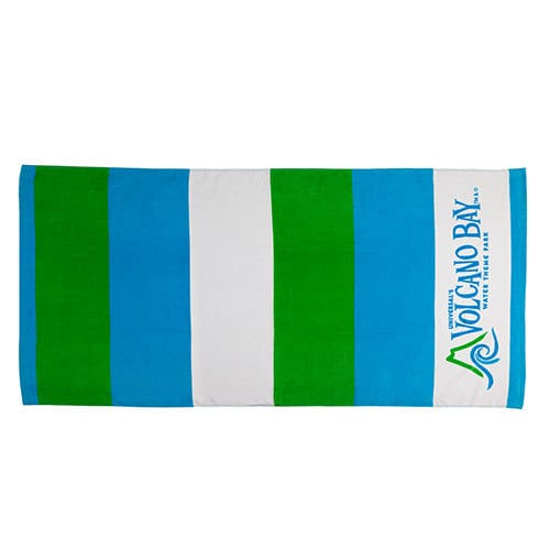Striped beach towel - Universal's Volcano Bay merchandise - $24.95