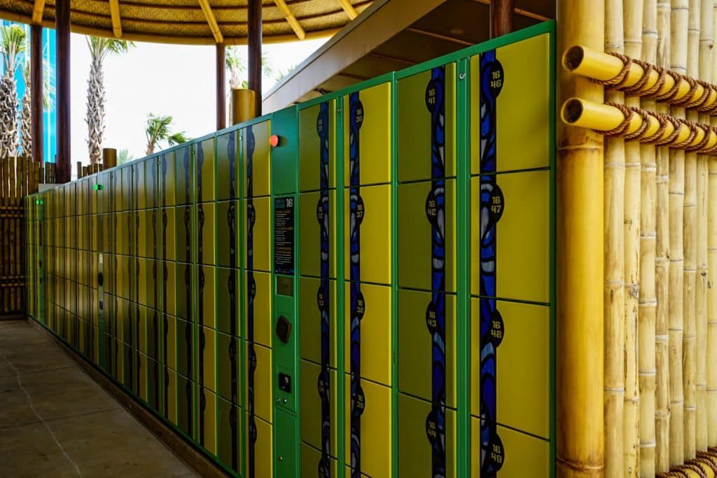 Lockers at Universal's Volcano Bay