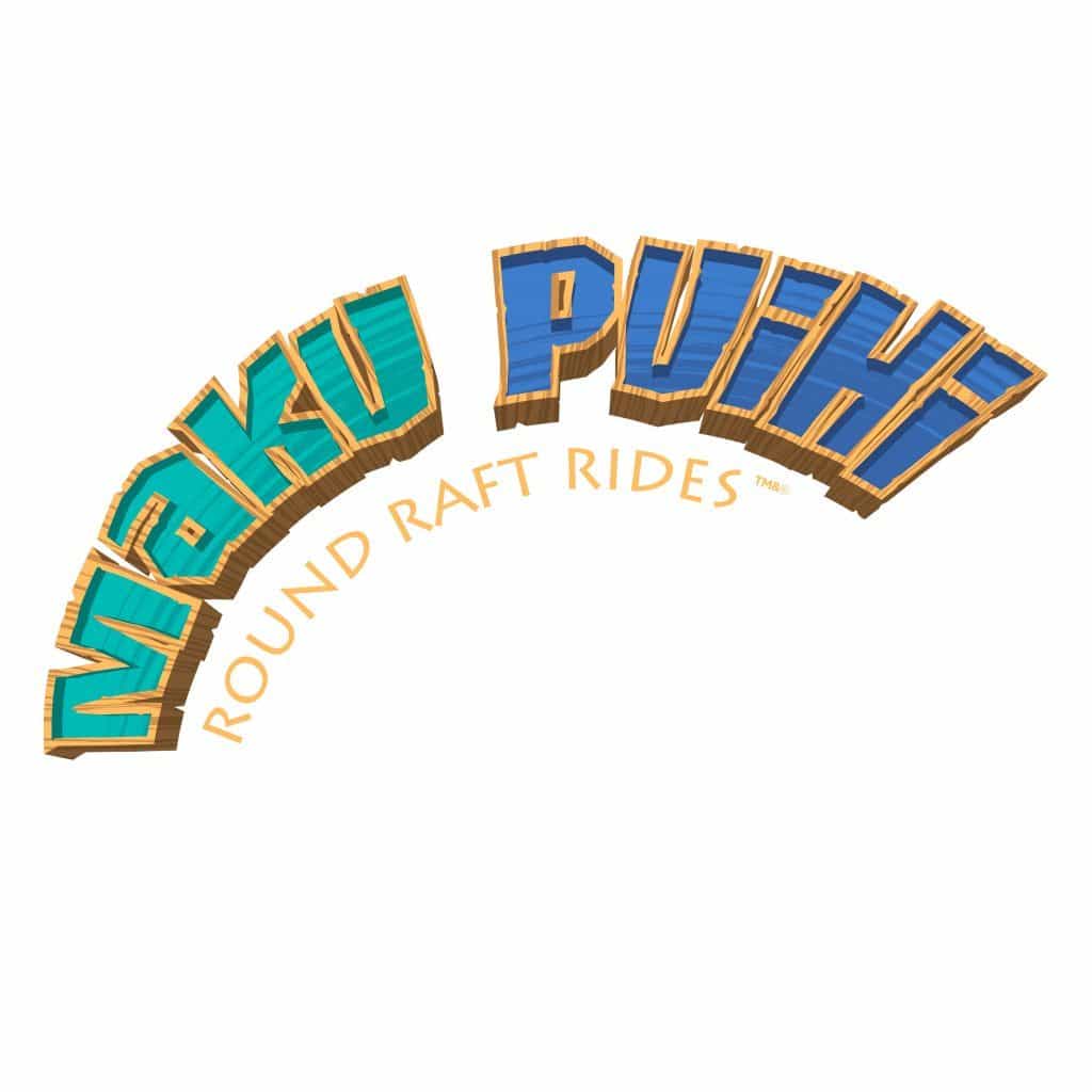 Maku Puihi Round Raft Rides logo at Universal's Volcano Bay