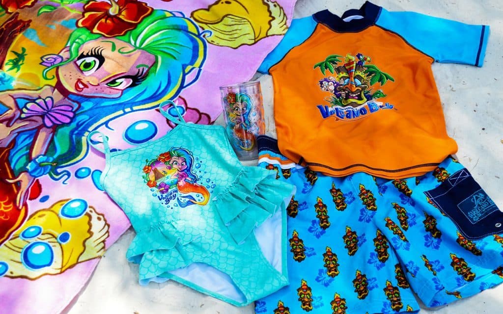 Volcano Bay children's merch