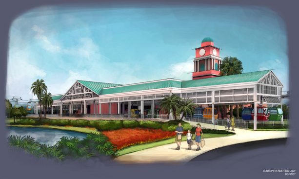 Disney Skyliner Caribbean Beach Resort Station