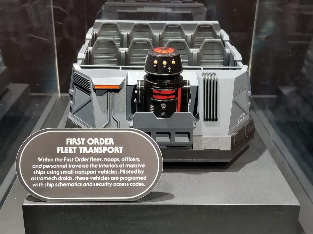 First Order battle ride vehicle at Star Wars Land