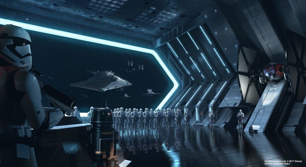 Star Wars Galaxy's Edge Battle attraction