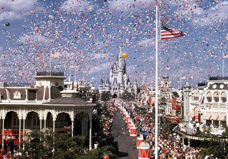 Magic Kingdom on opening day