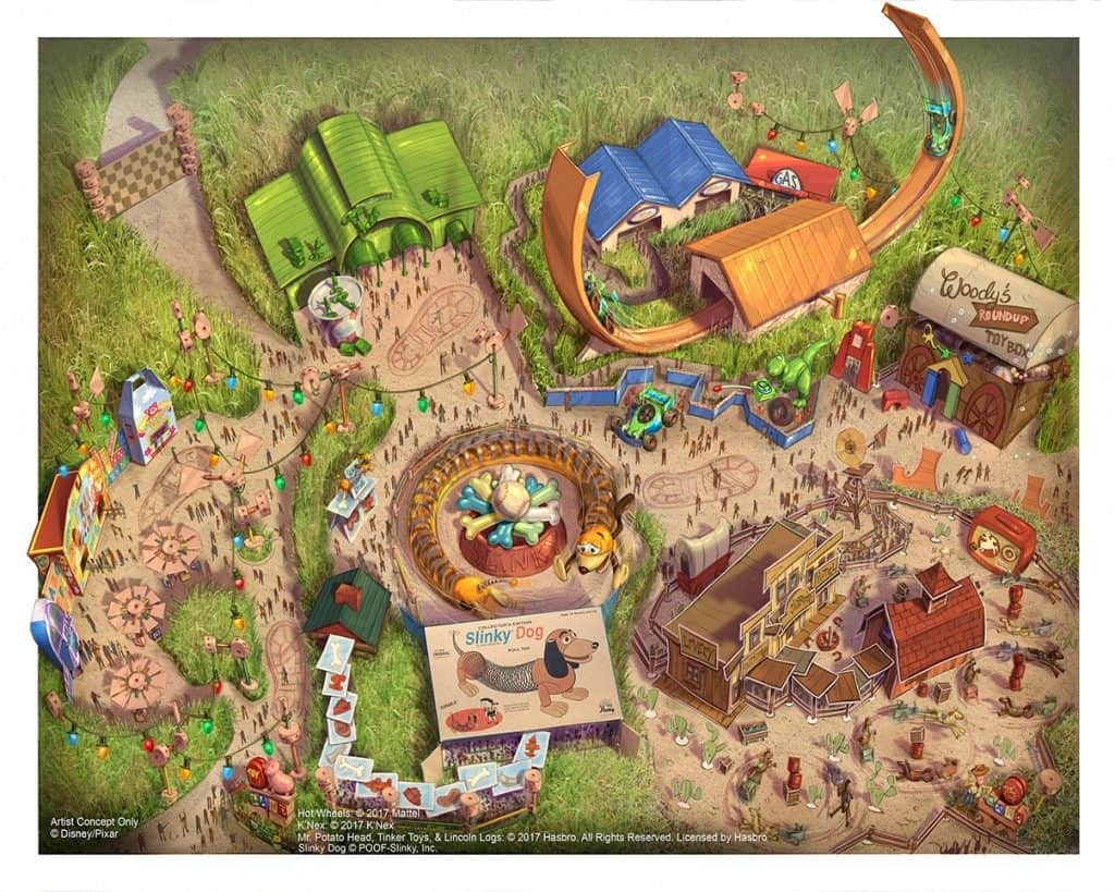 Disney Toy Story Land at Shanghai Disneyland concept art