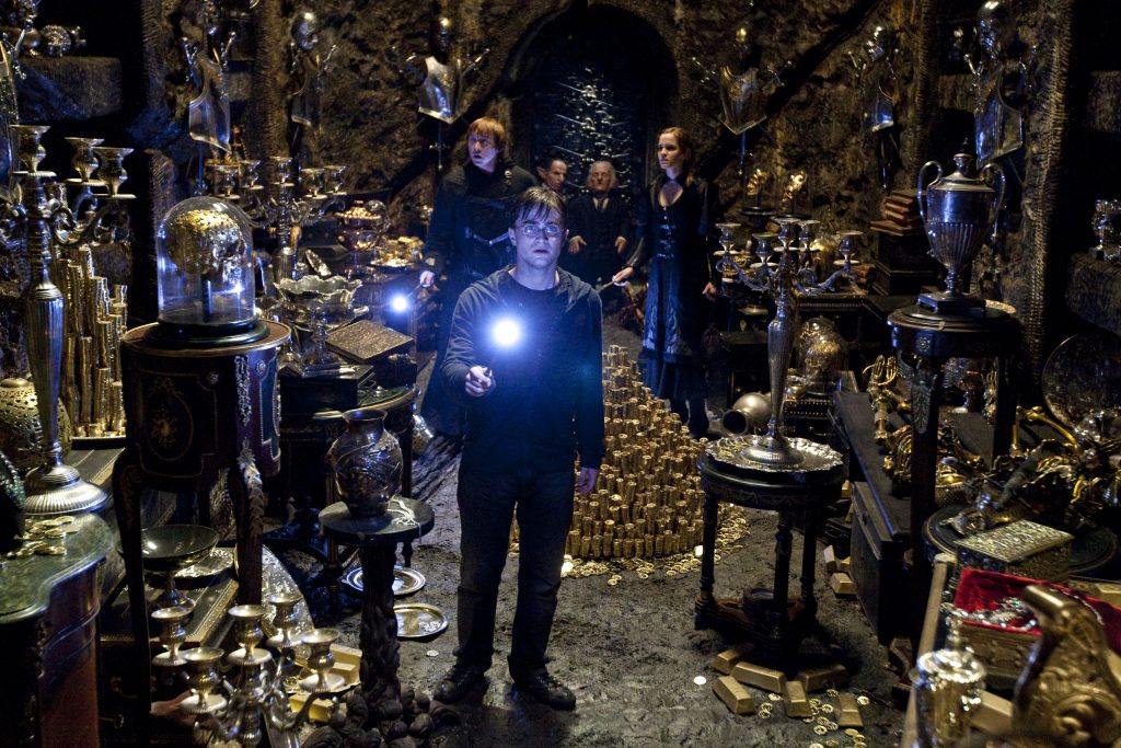 The Gringotts vault scene from "Harry Potter and the Deathly Hallows, Part 2"