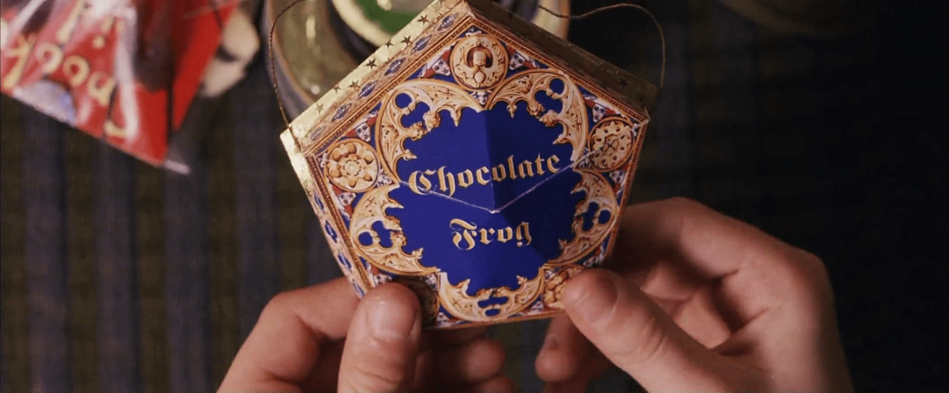 A chocolate frog box from The Wizarding World of Harry Potter - Hogsmeade