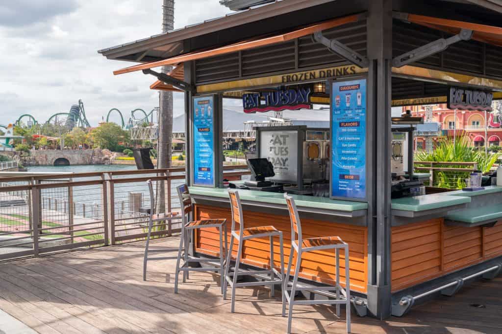 Fat Tuesday frozen daiquiris cart.