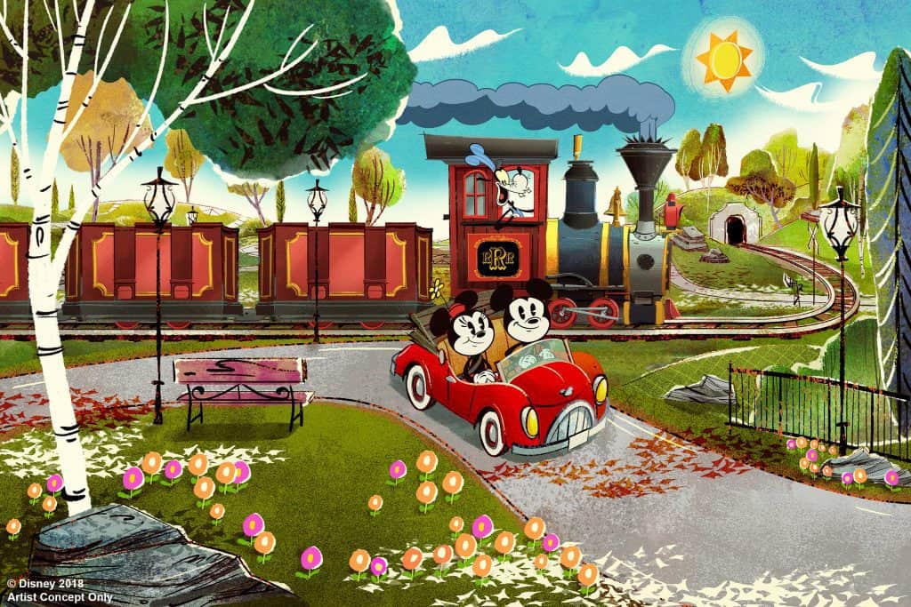 Mickey and Minnie's Runaway Railway concept art