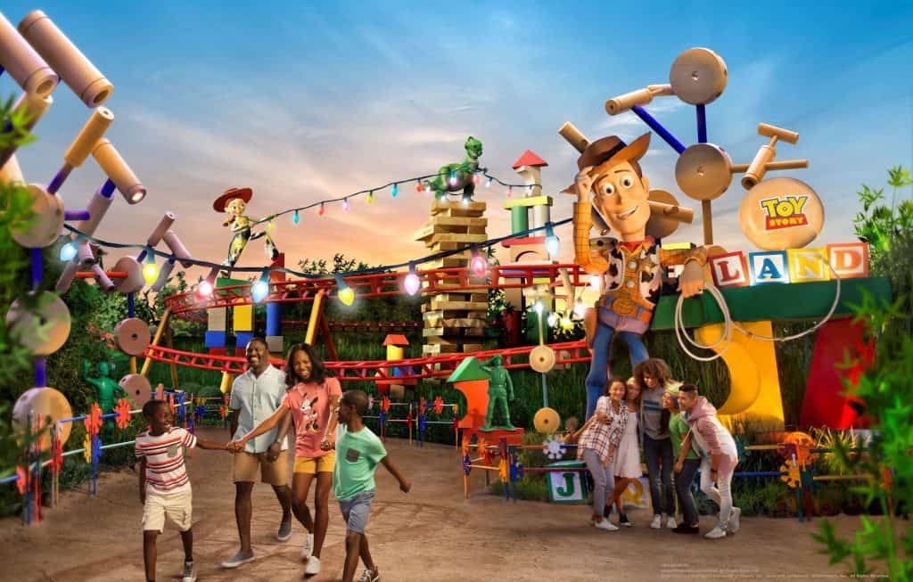 is toy story land in disneyland