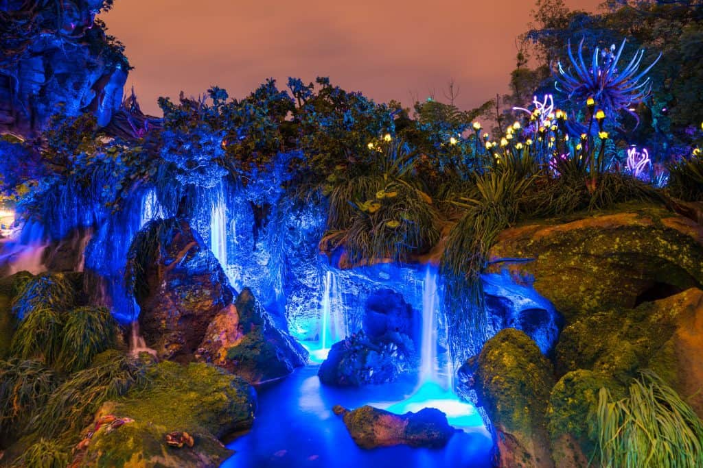 Pandora at night