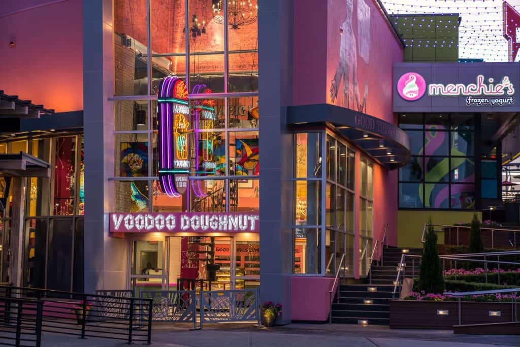 Voodoo Doughnut and Menchie's Frozen Yogurt at Universal CityWalk