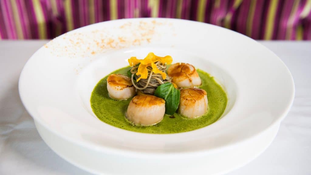 scallops at Monsieur Paul