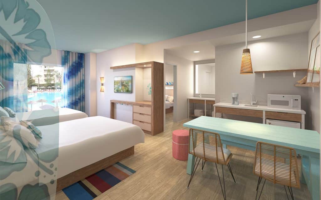 Universal's Endless Summer Resort Surfside Suite concept art