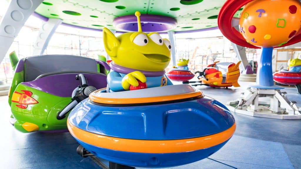 Alien Swirling Saucers at Disney World's Toy Story Land