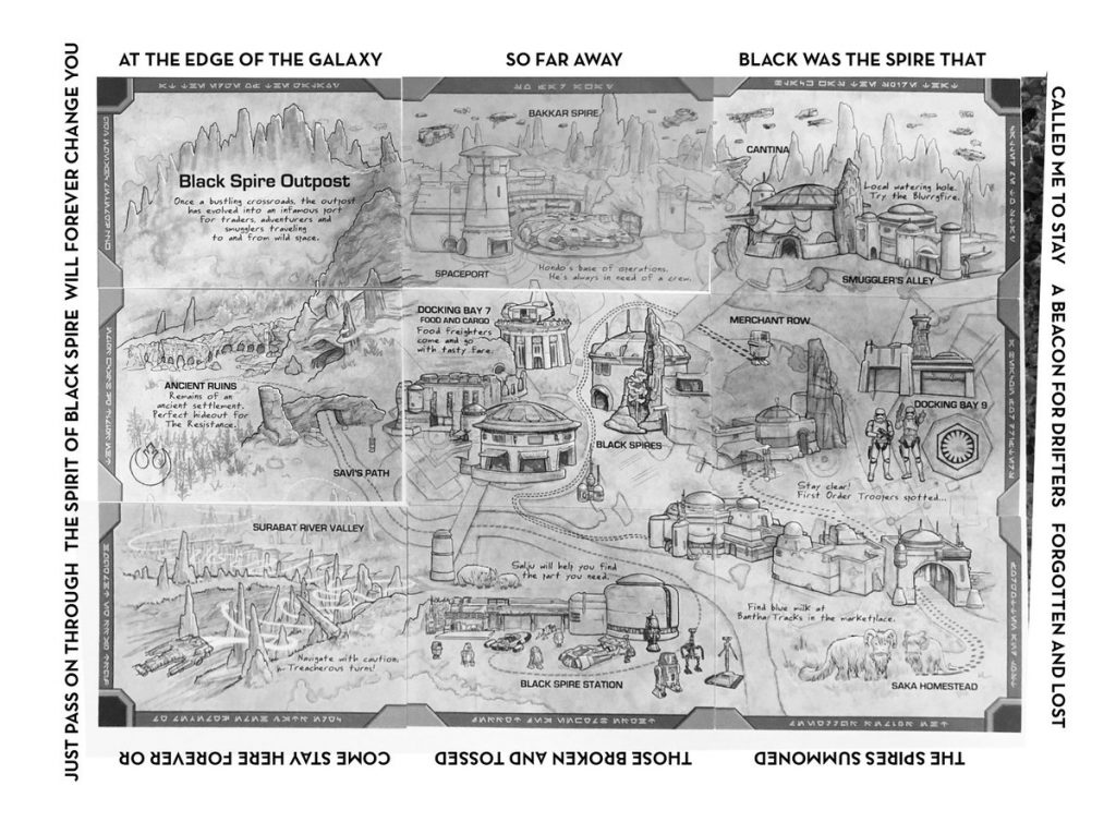 Star Wars: Galaxy's Edge map from Galactic Nights 2018