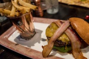 Cheddar Bacon Burger at Toothsome Chocolate Emporium