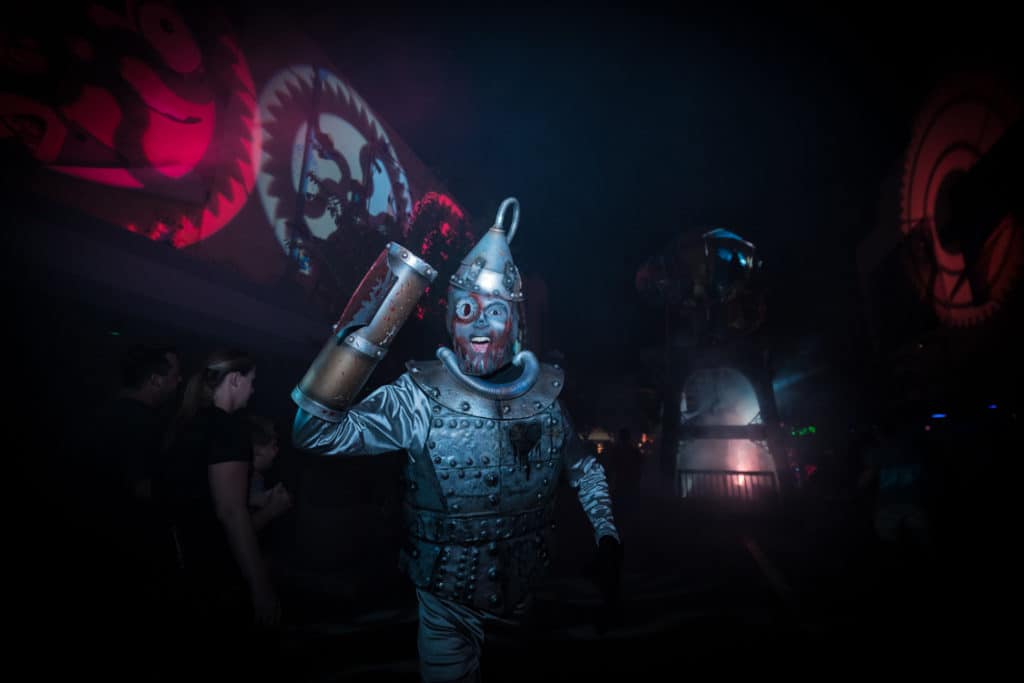 Tin Man from the Scary Tales Screampunk scare zone at Halloween Horror Nights 2015