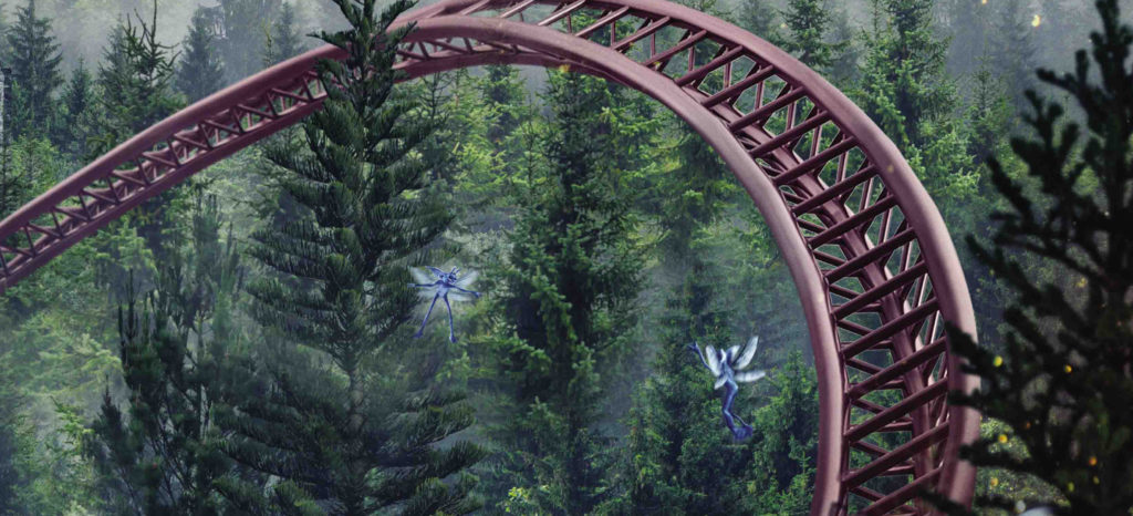 New Harry Potter roller coaster – track