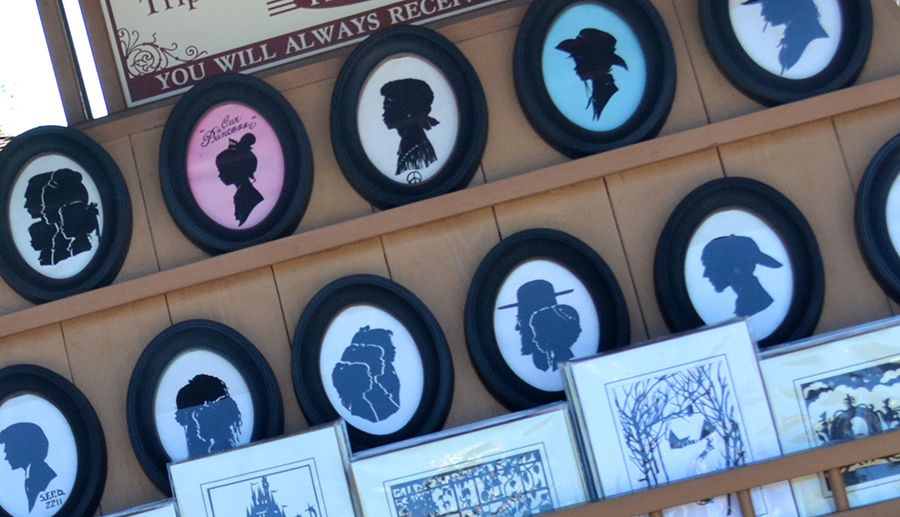 Silhouette Portraits Cart Disney Springs