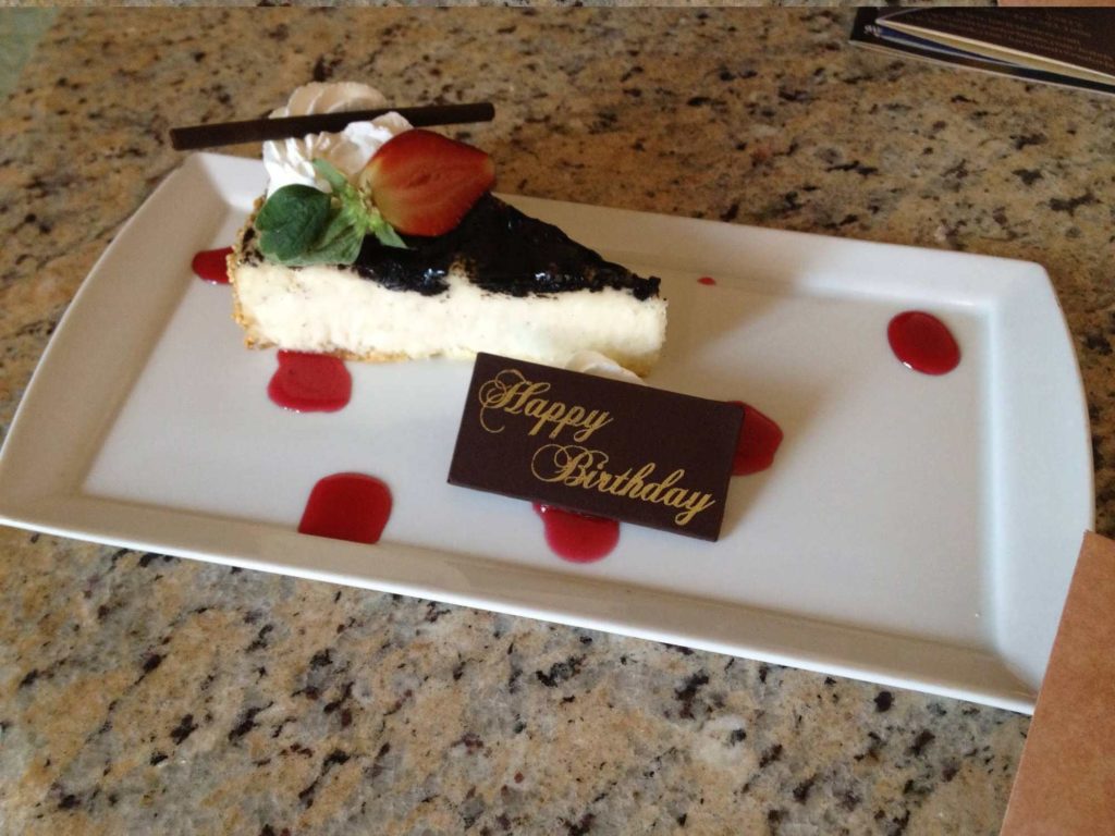 Birthday surprise from Portofino Bay Hotel at Universal Orlando