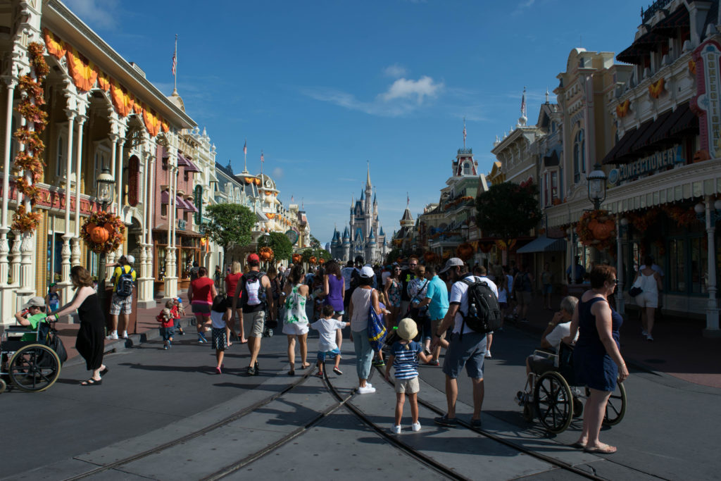 Fall decor at Magic Kingdom