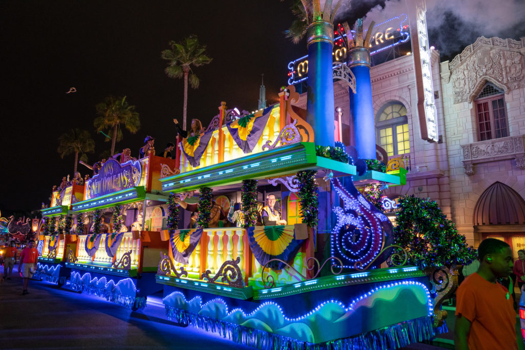 Parade at Universal Orlando's Mardi Gras 2019