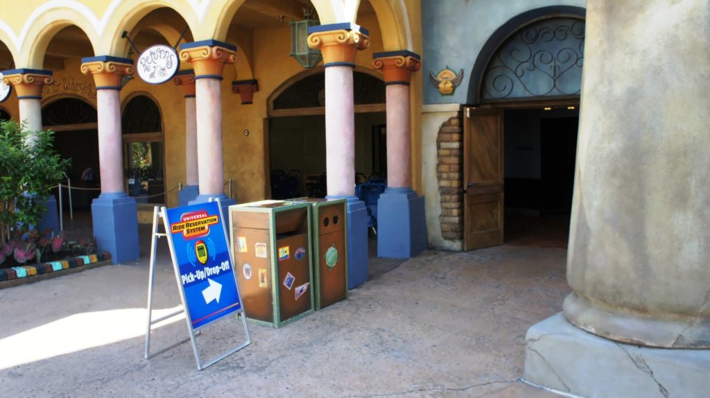 Q-Bot Ride Reservation System at Universal Orlando - where to pick up your Q-Bot, part 1