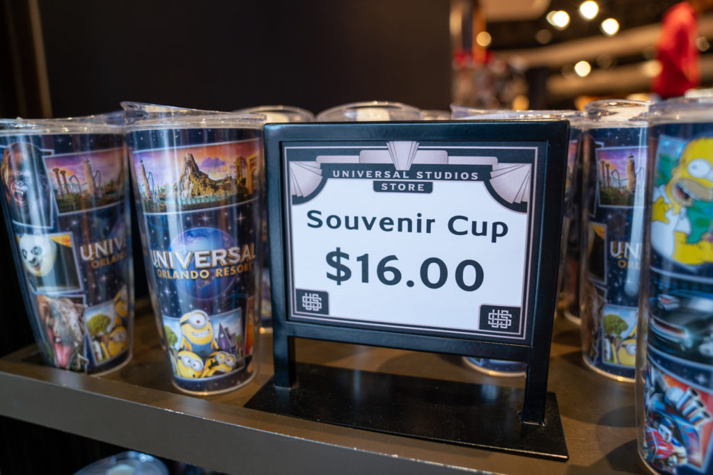 Refillable souvenir cup at Universal Orlando Resort