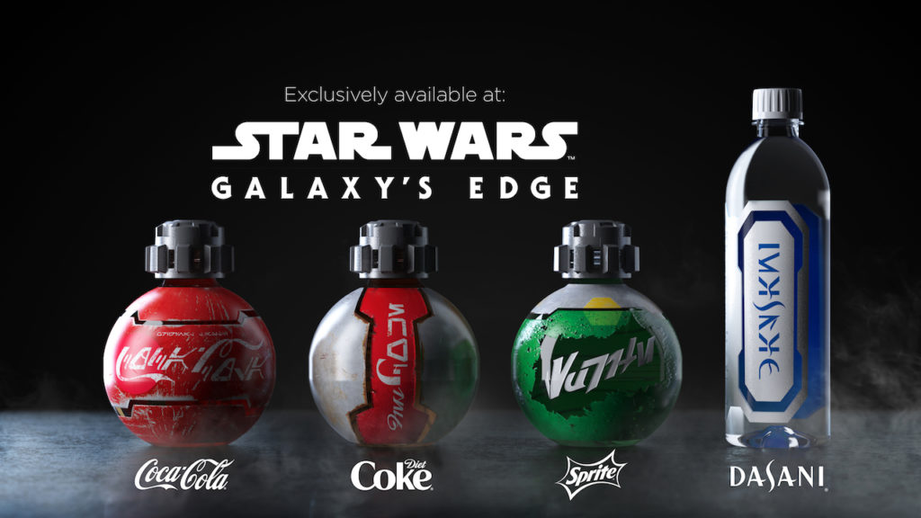 Coca-Cola drinks at Star Wars: Galaxy's Edge