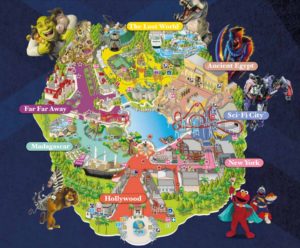 Universal Studios Singapore park map