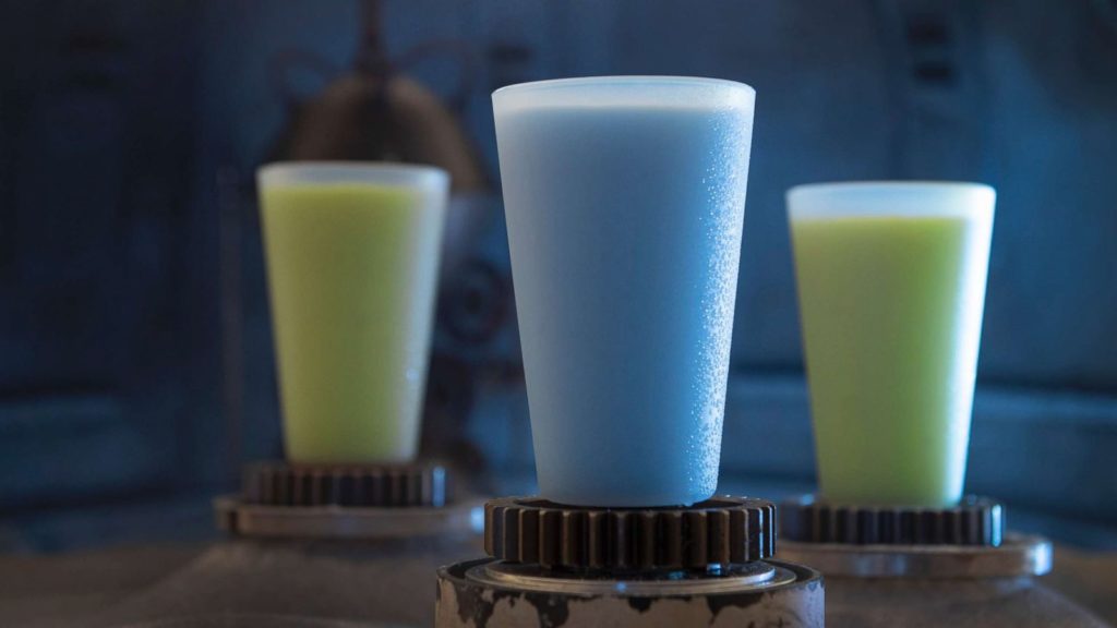 Blue and Green Milk at Star Wars: Galaxy's Edge