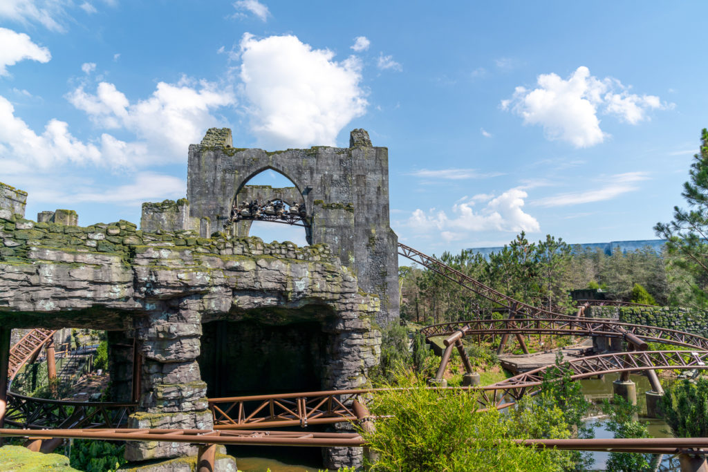 The vista of Hagrid's Magical Creatures Motorbike Adventure