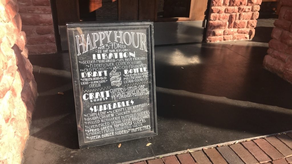 Copper Canyon Grill's happy hour menu