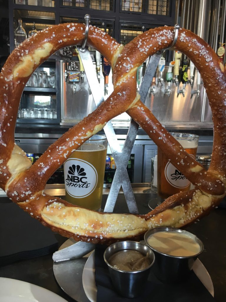 Large Warm Soft Pretzel from NBC Sports Grill & Brew in CityWalk