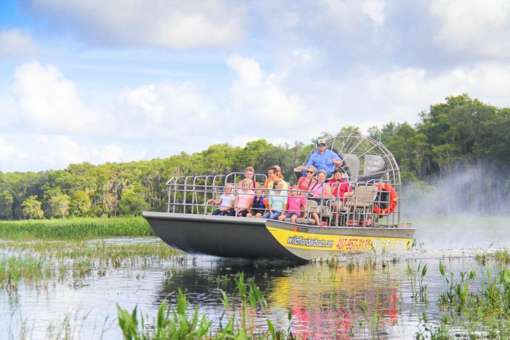 Airboat tours at Wild Florida