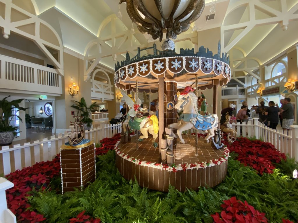 Disney's Beach Club's gingerbread carousel