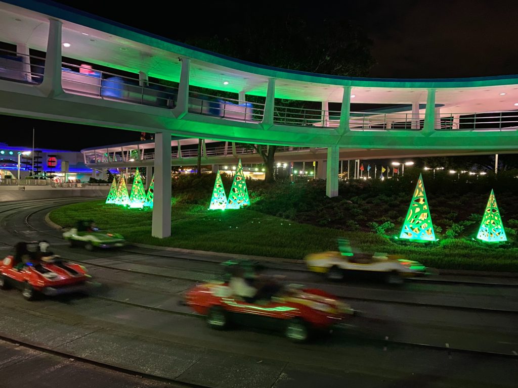 Tomorrowland Speedway at Mickey's Very Merry Christmas Party 2019 1