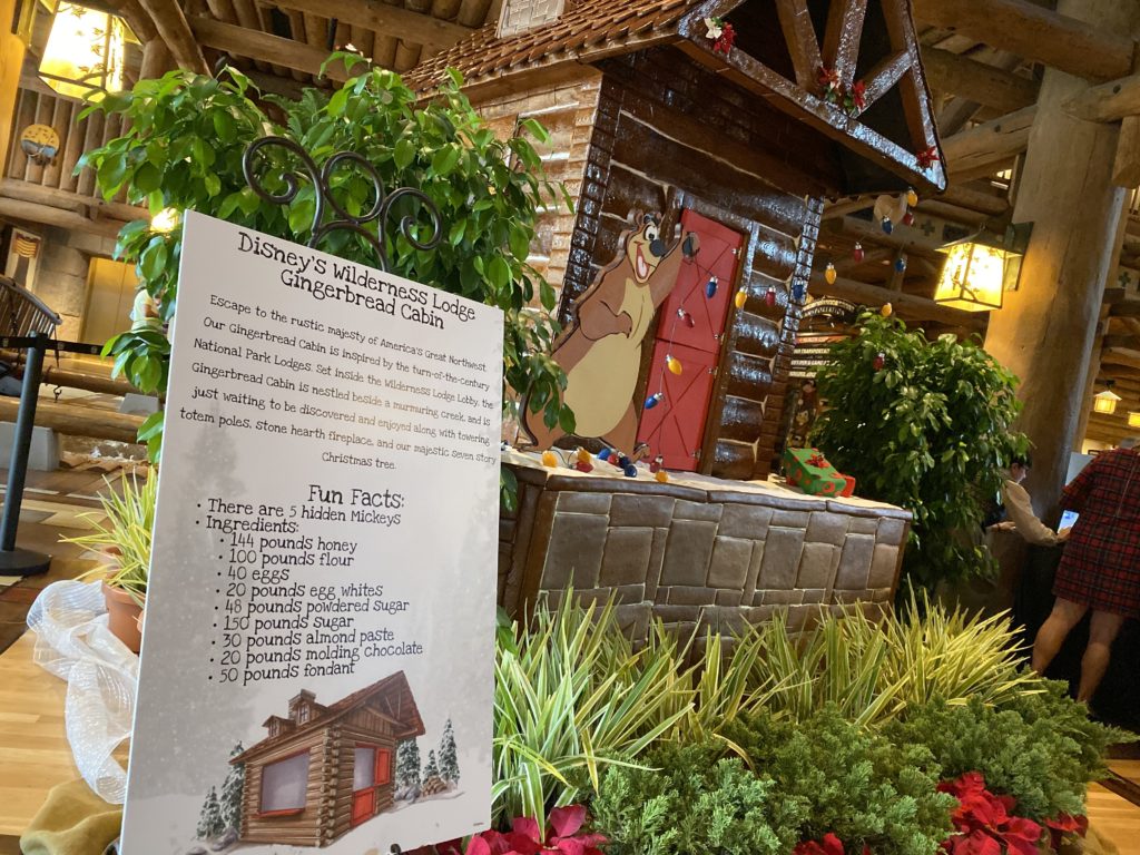 Disney's Wilderness Lodge's gingerbread cabin